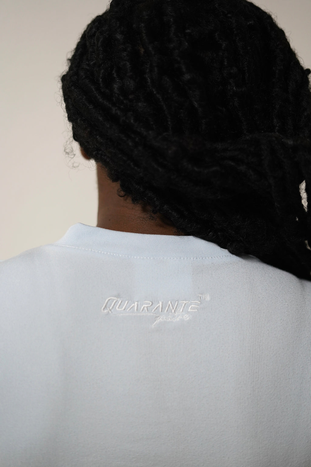 T-shirt 4Q bleu femme