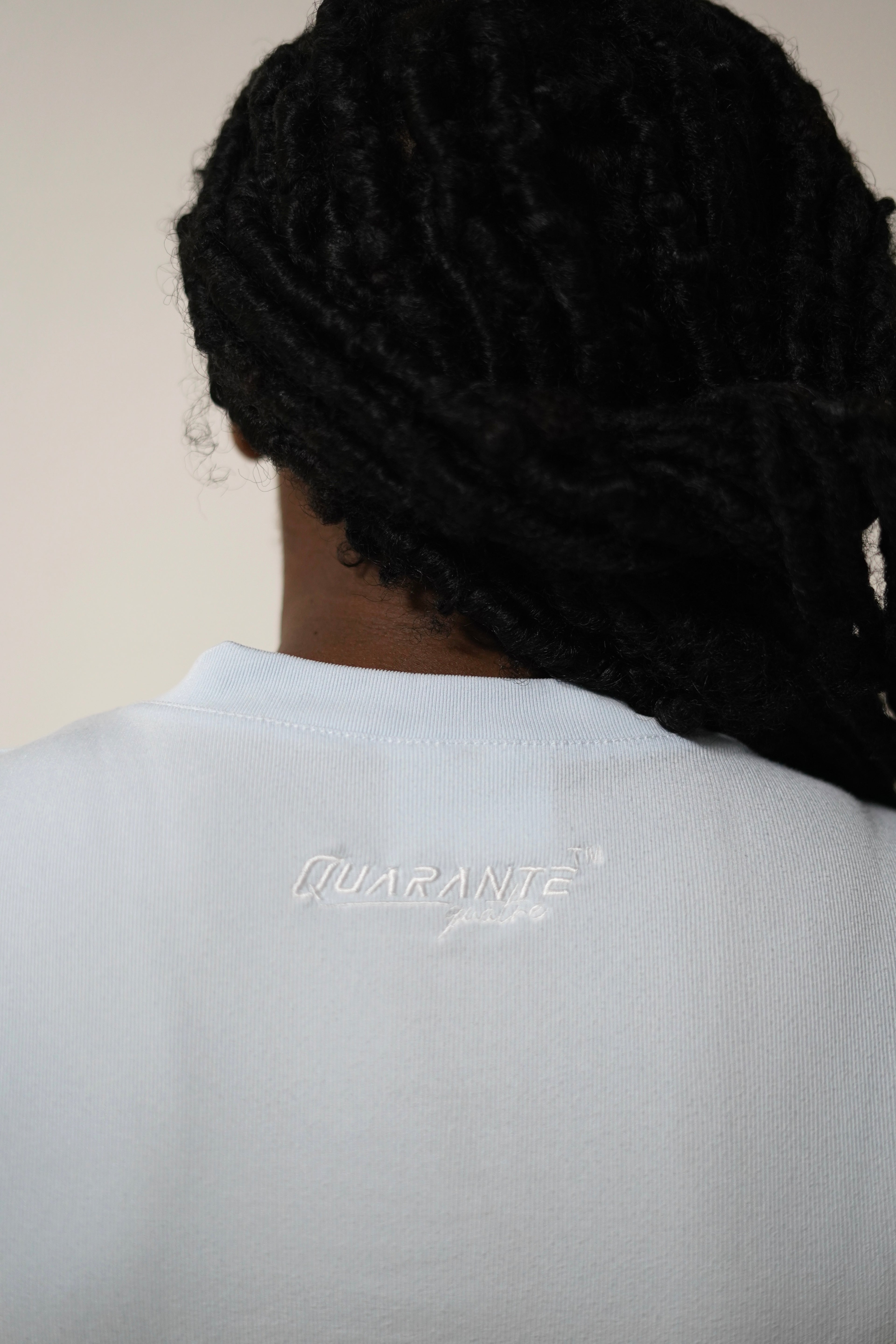 T-shirt 4Q bleu femme