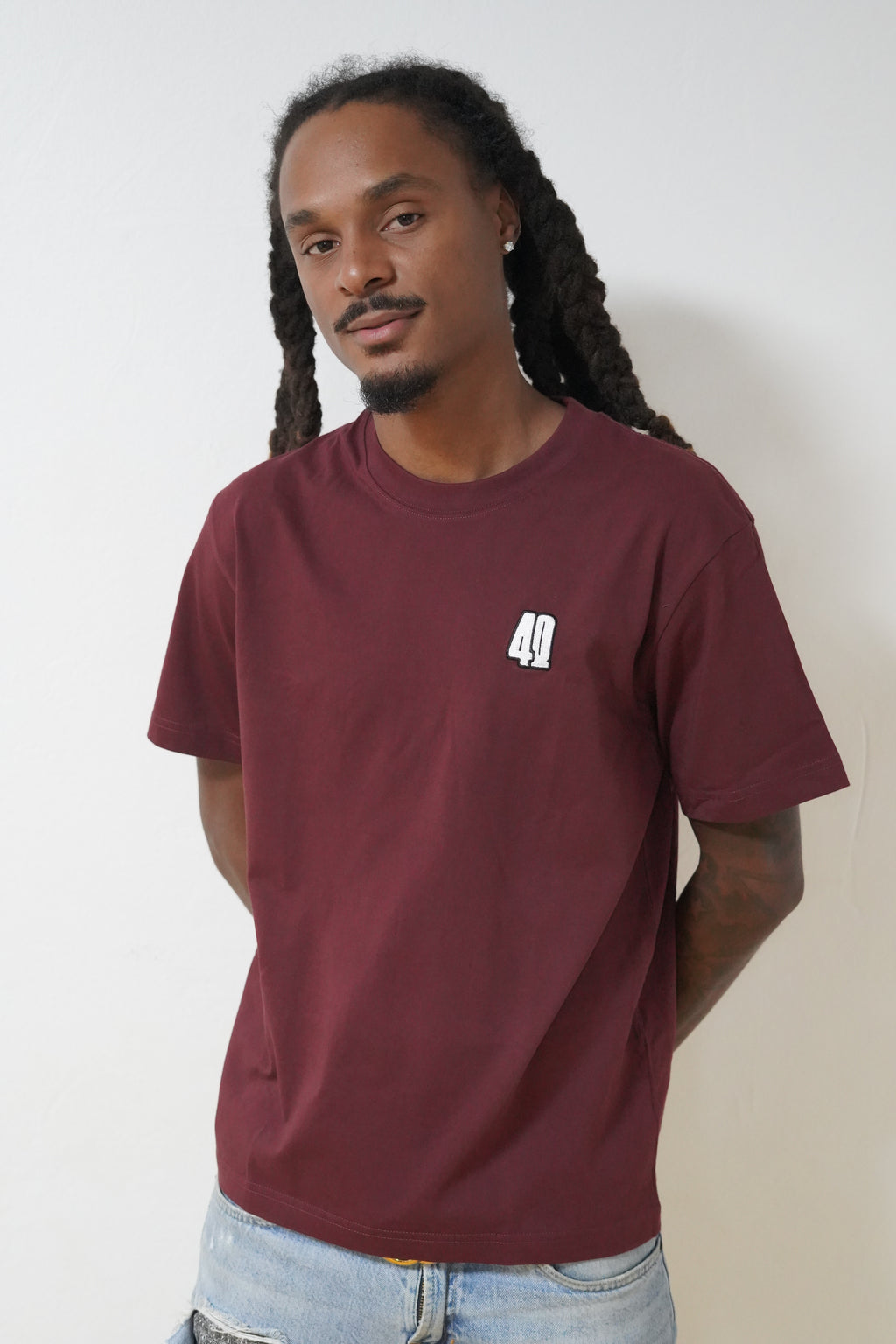 T-shirt 4Q bordeaux
