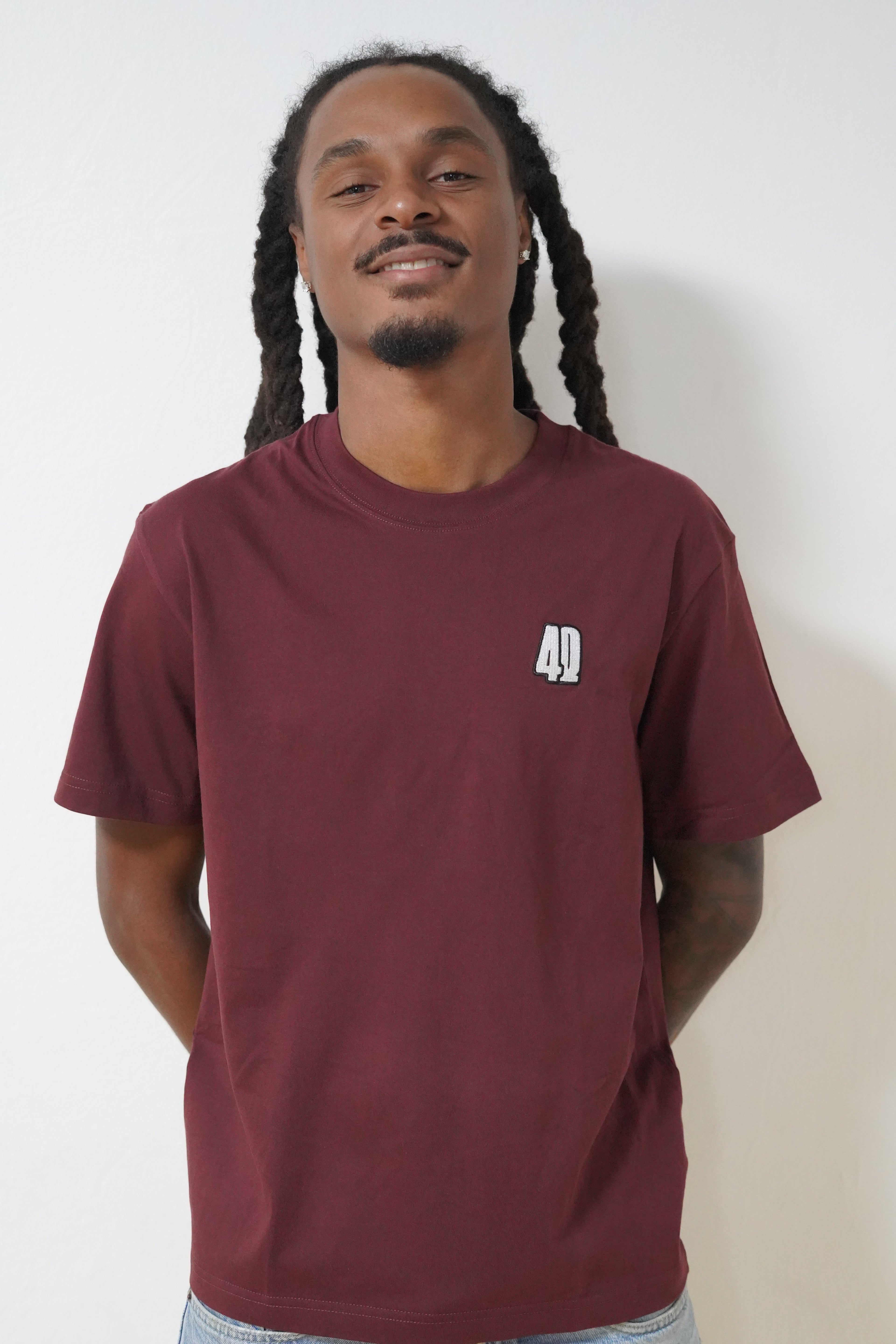T-shirt 4Q bordeaux