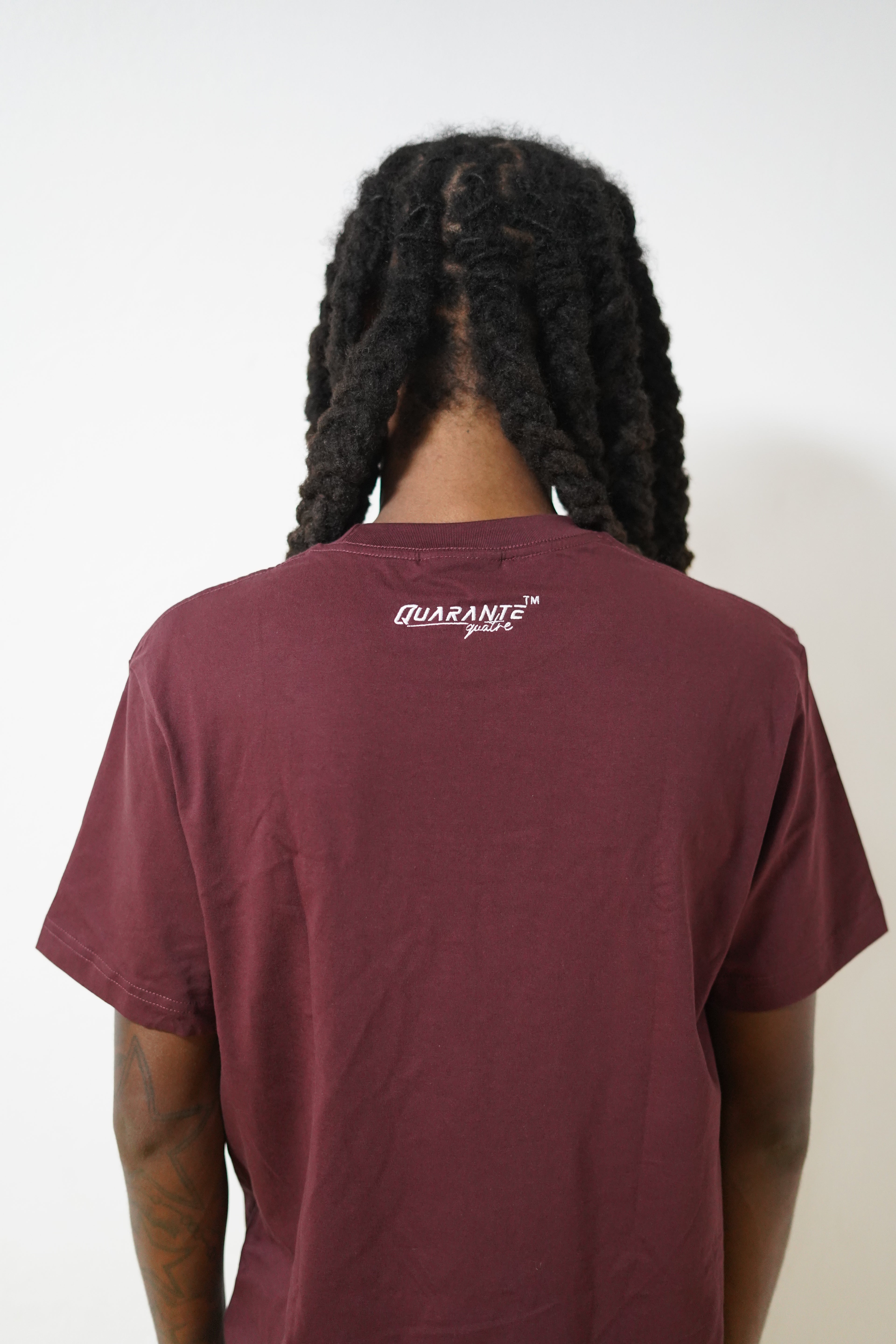 T-shirt 4Q bordeaux