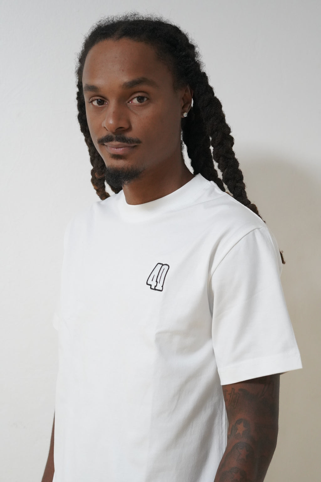 T-shirt 4Q blanc
