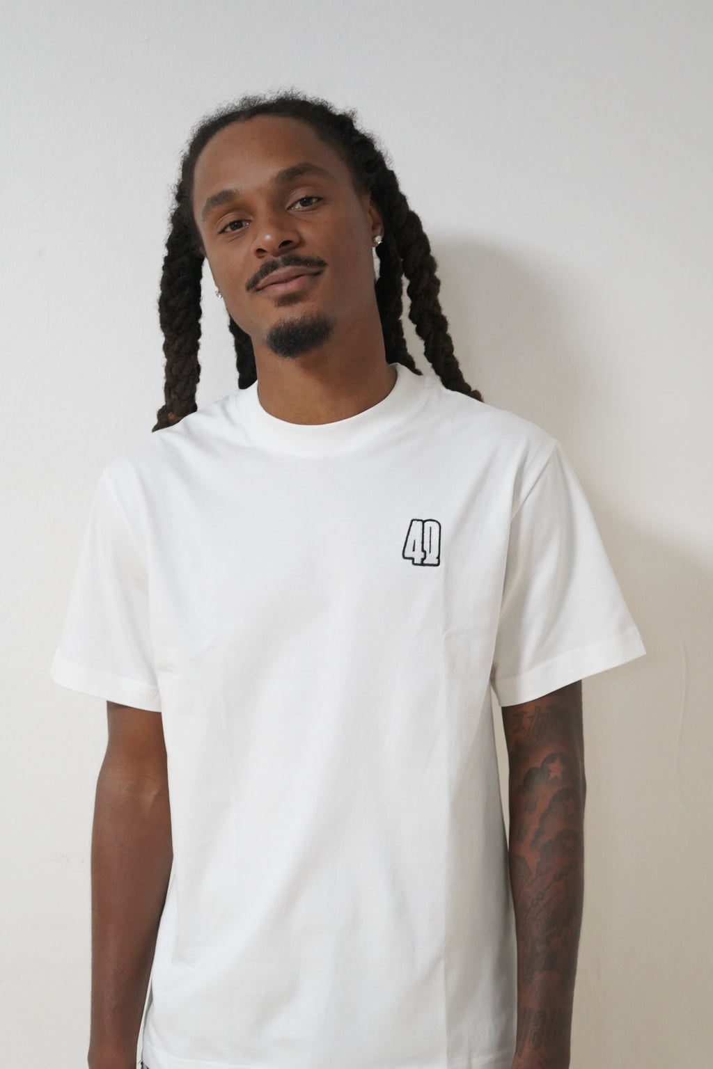 T-shirt 4Q blanc