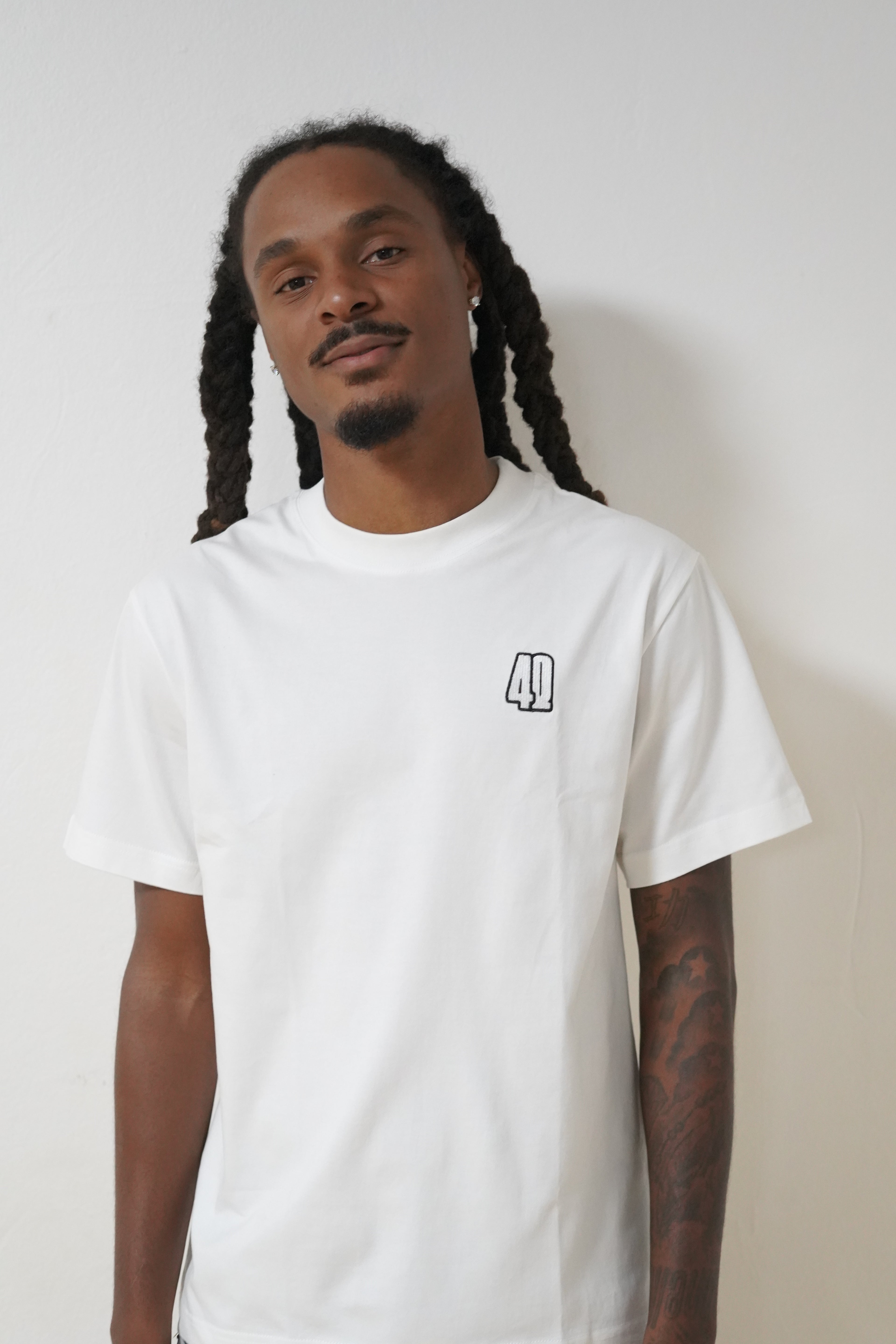 T-shirt 4Q blanc
